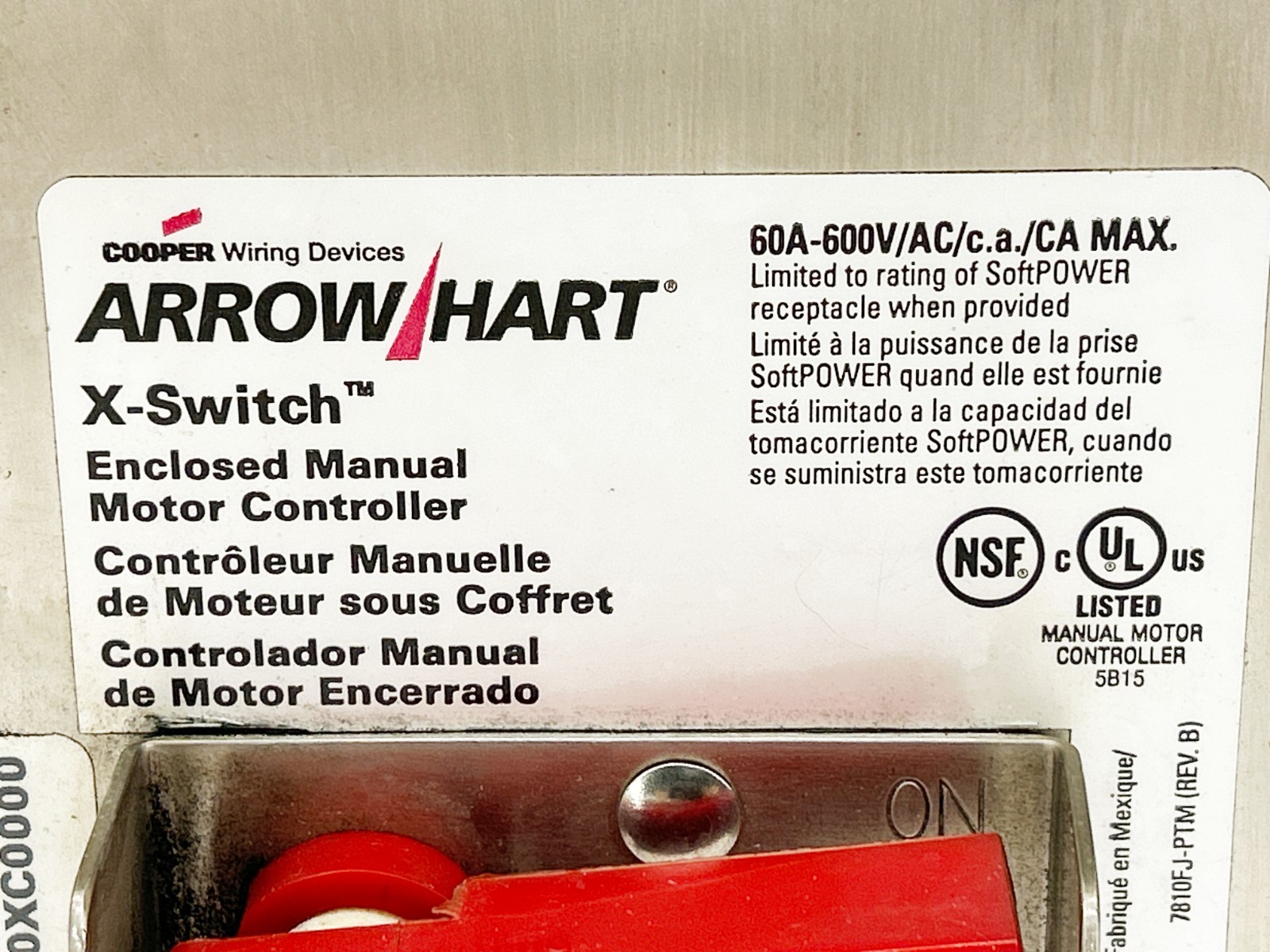 New Arrow Hart AHMC360XC0000 X-Switch Motor Controller 60A 600V – No Box