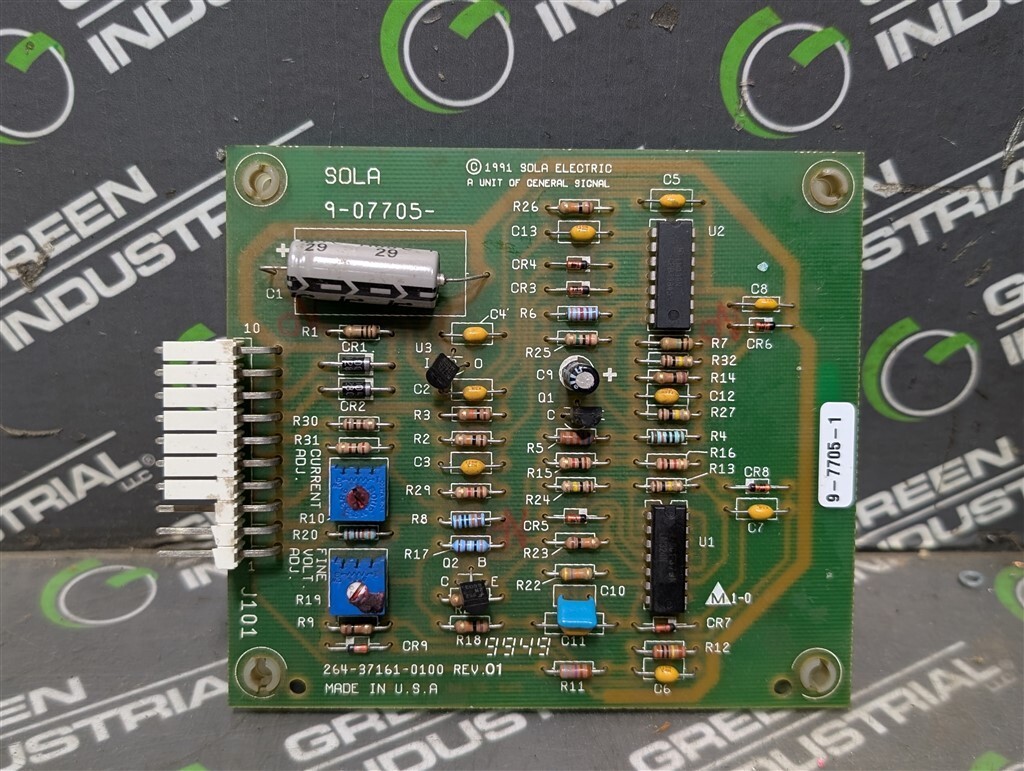 USED SOLA Electric 264-37161-0100 Power Supply Control Board 9-7705-1 Rev 01