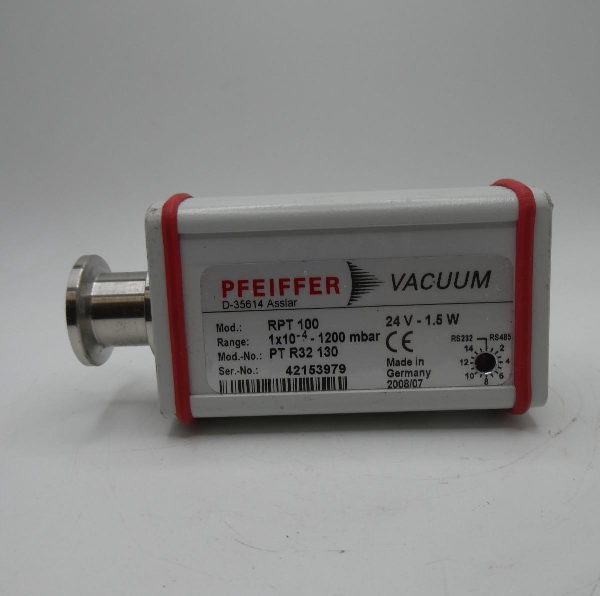 PFEIFFER RPT-100 PIEZO – PIRANI TRANSMITTER – PT R32 130 “Parts Repair Unit”