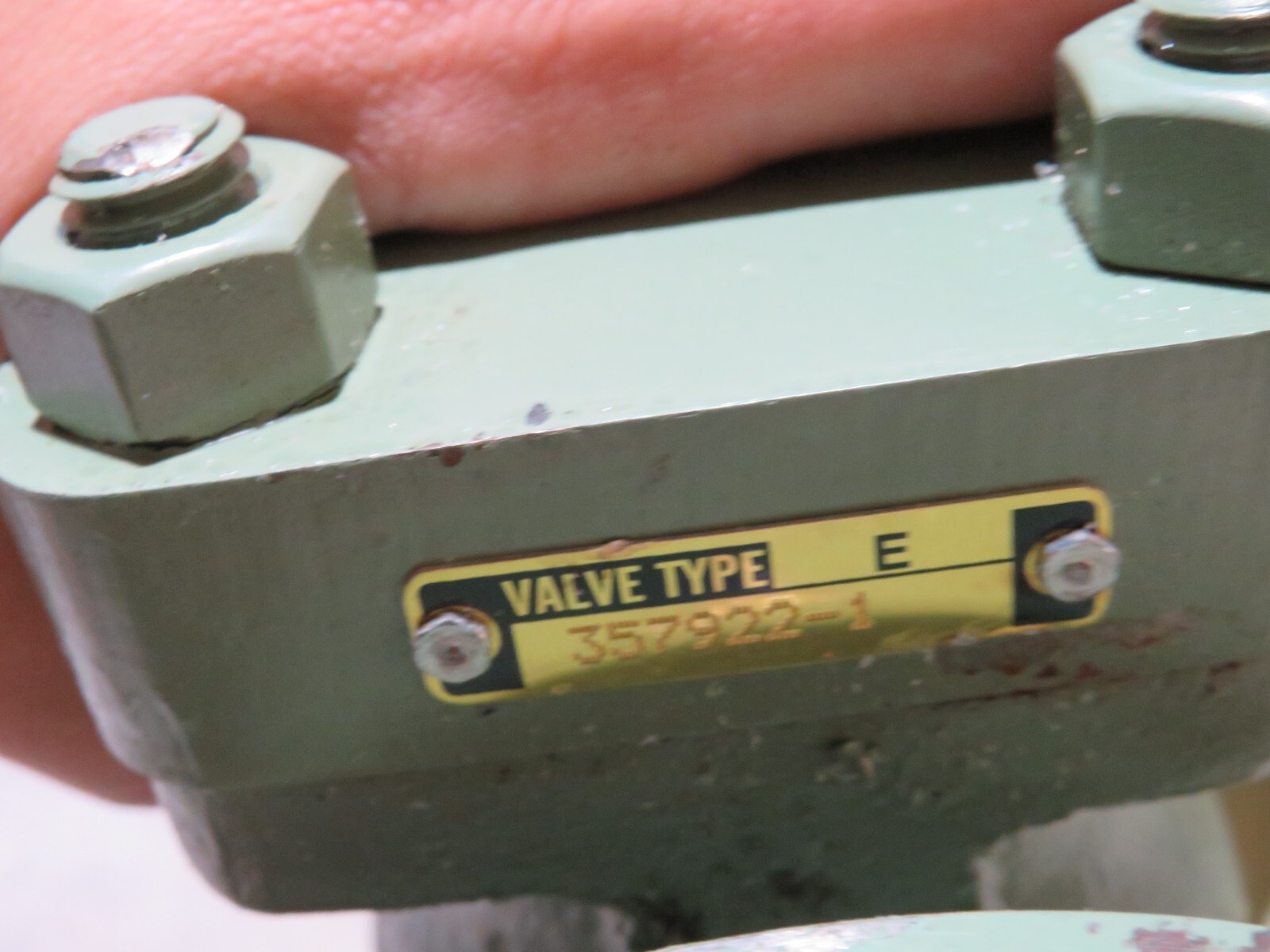 SPENCE ENGINEERING VALVE TYPE E 357922-1 PRESSURE REGULATOR