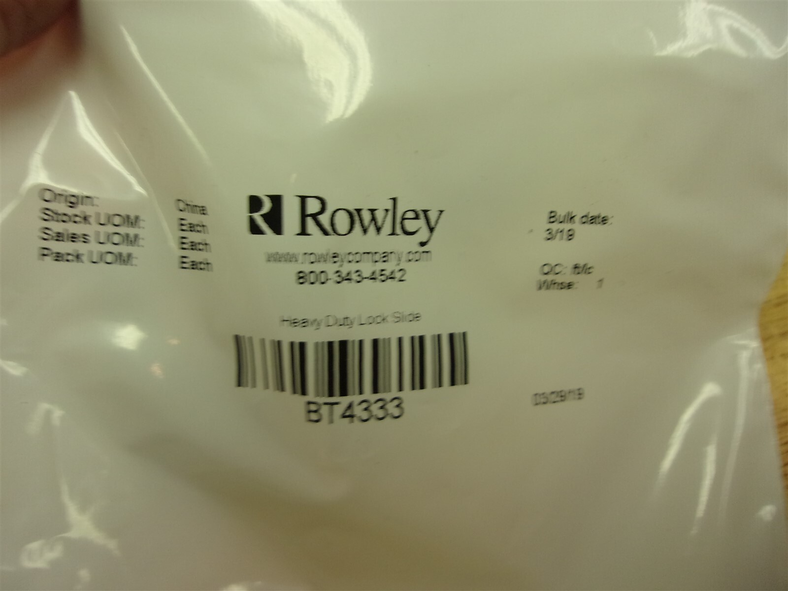 NEW Rowley BT4333 Heavy Duty Lock Slide Lot of 59 *FREE SHIPPING*