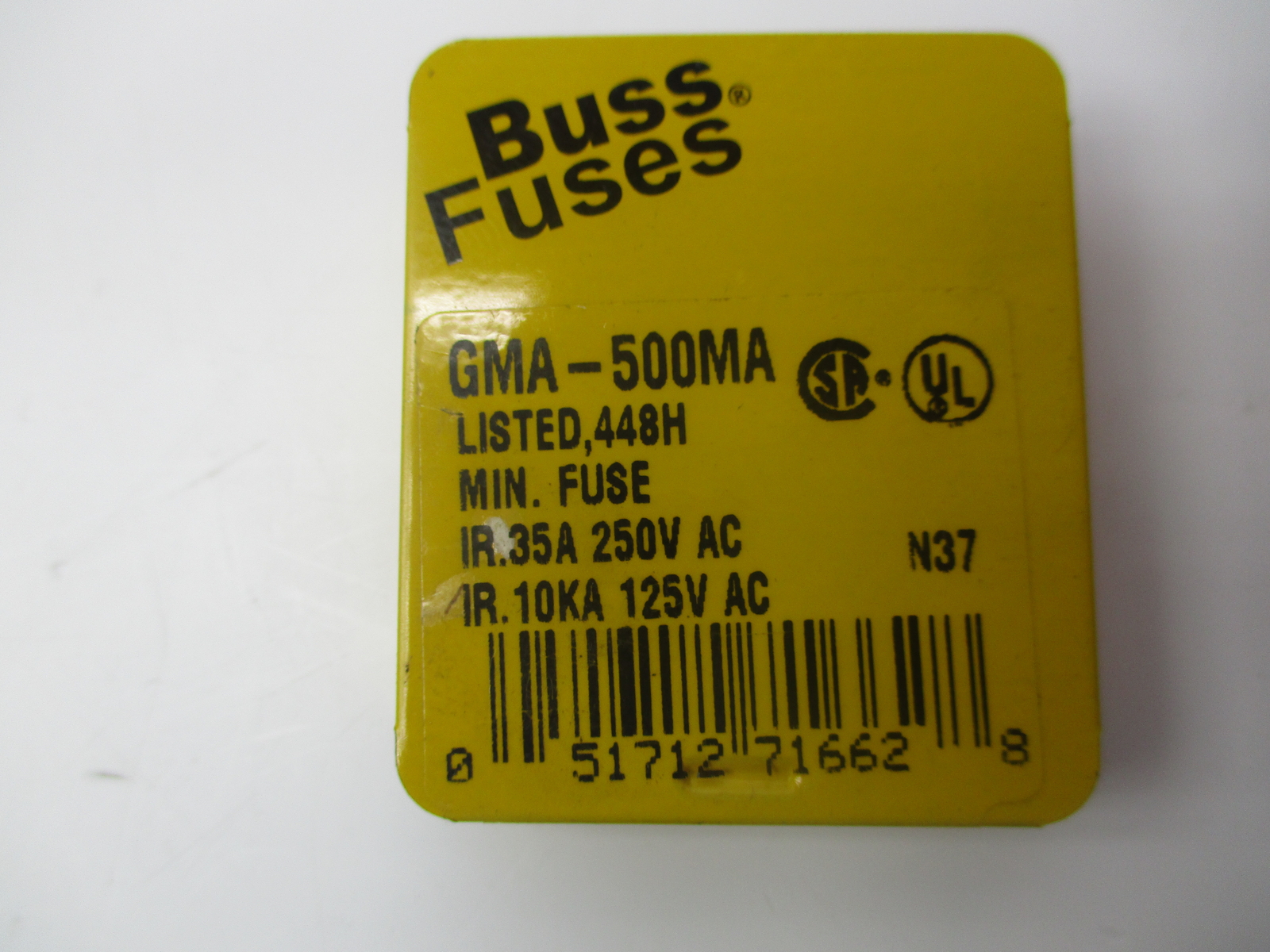 BUSS GMA-500MA FUSE 35A PKG OF 5 NSMP