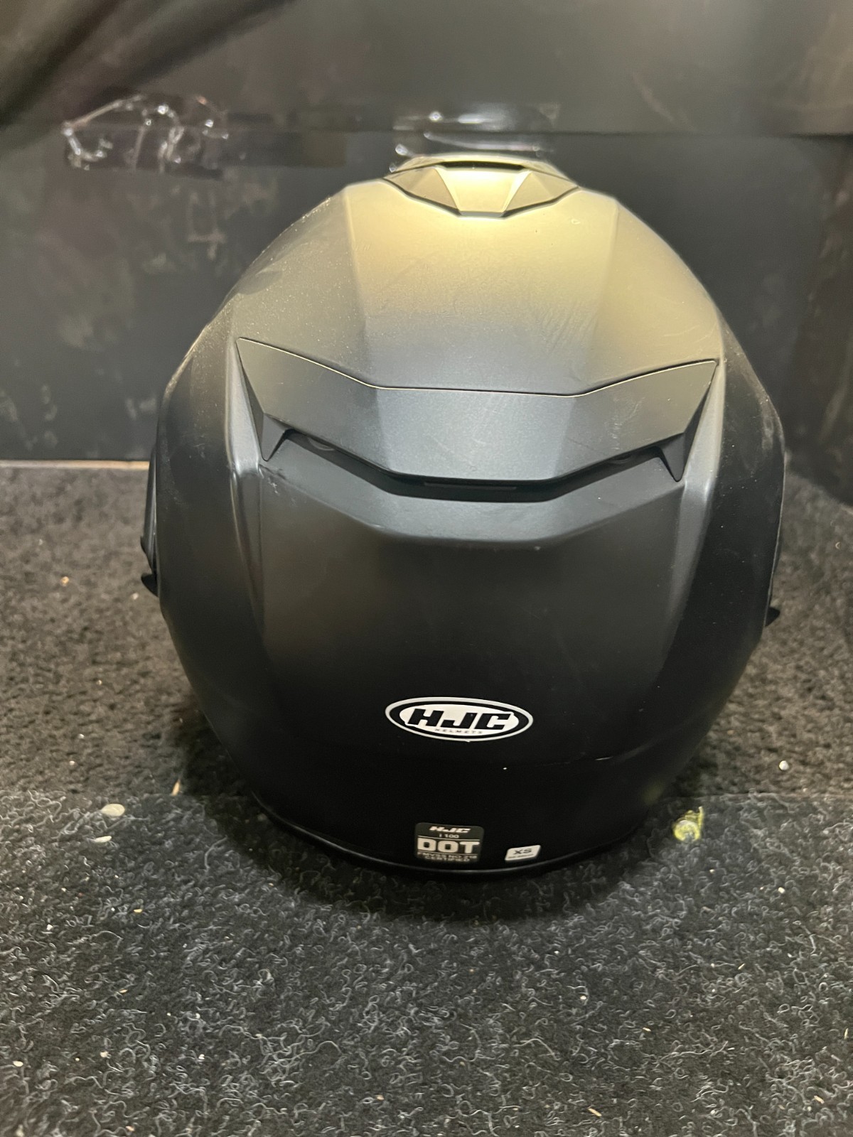 HJC I100 XS Matte Black Modular Motorcycle Helmet,Rotating Chinbar Polycarbonate
