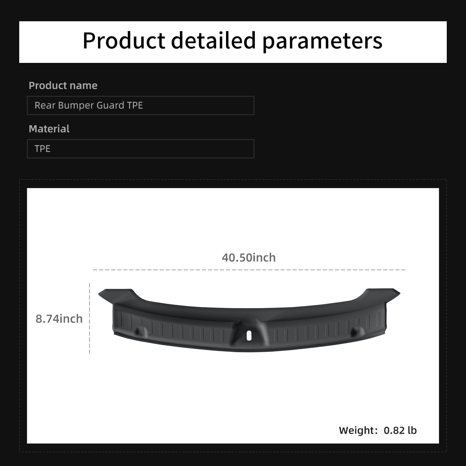 2PCS Trunk Tailgate Mat & Rear Bumper Guard for Tesla Model Y Juniper 2025 20…