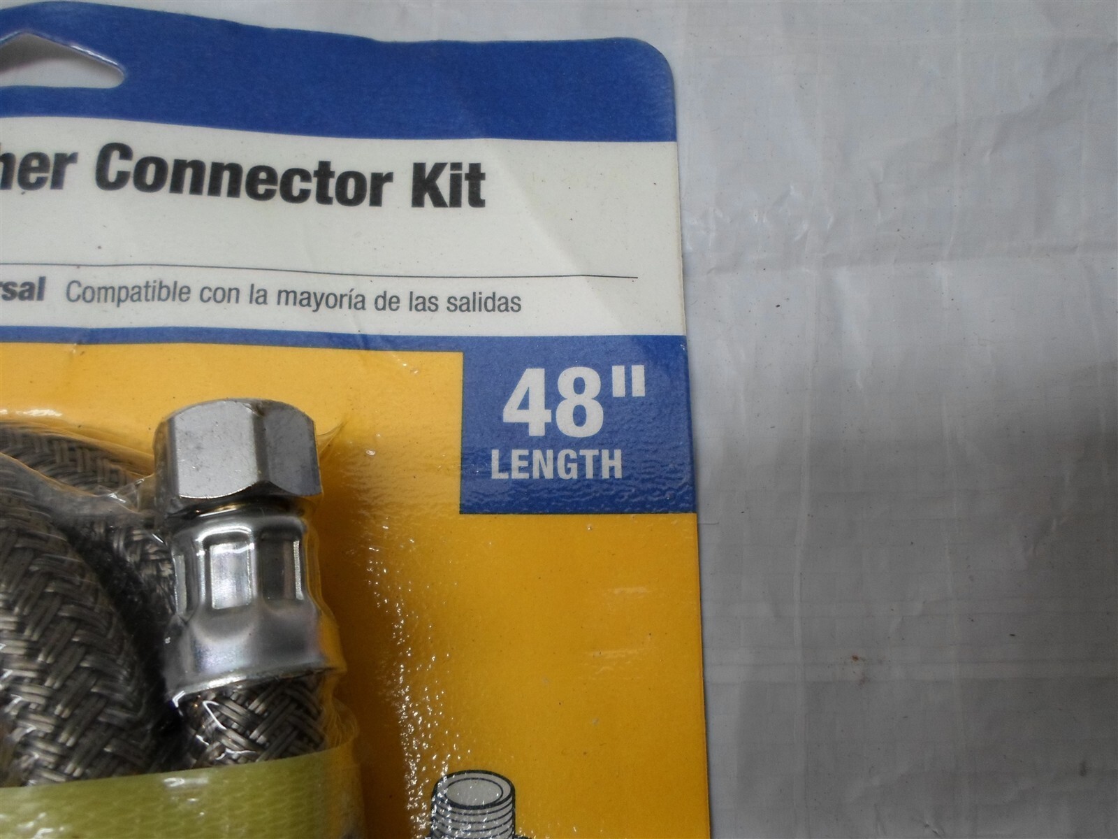 Brass Craft Universal Dishwasher Connector Kit 48″, 3/8″ Compresion ends, Baided