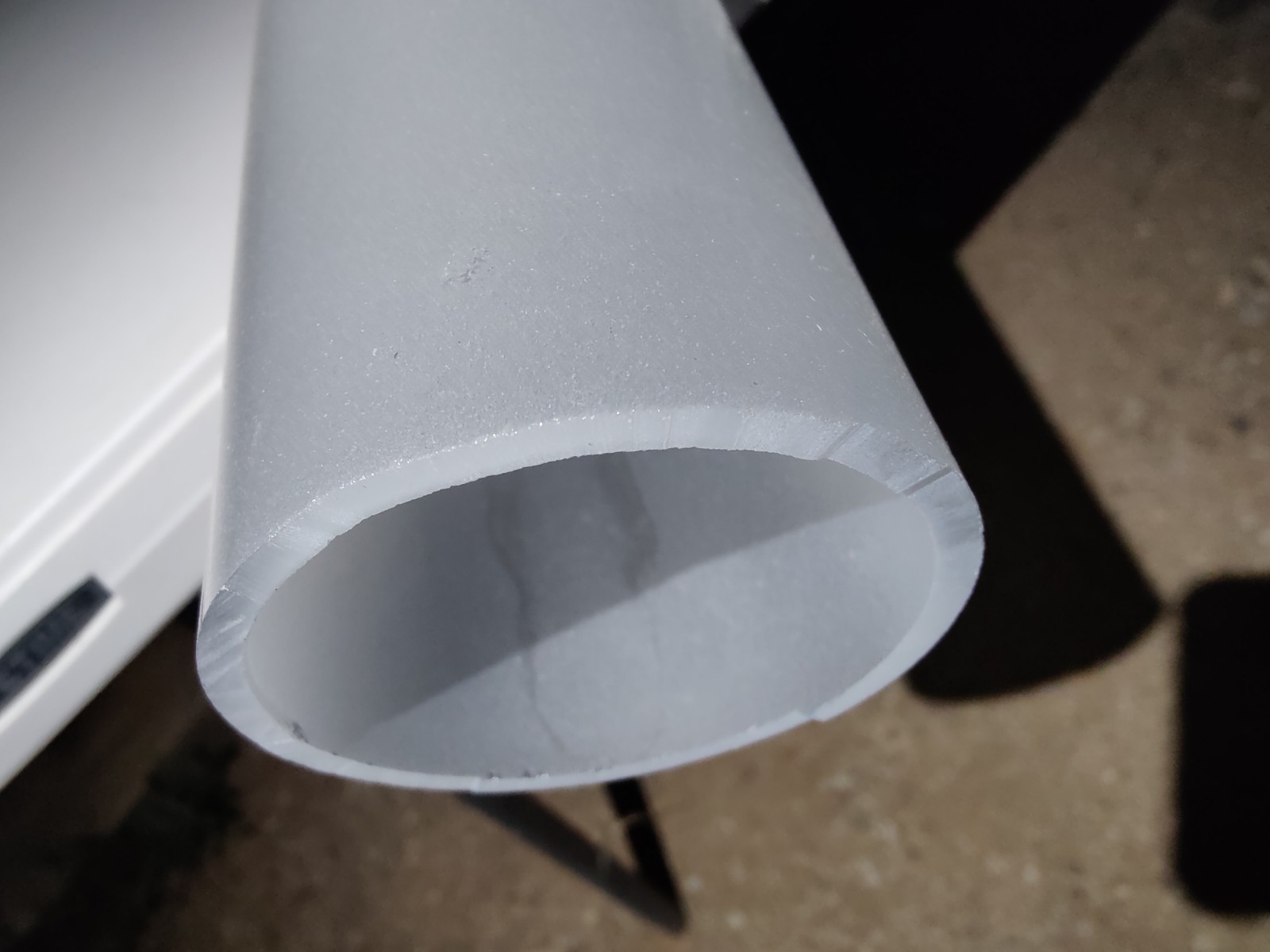 Fused Quartz Tube Frosted/Etched Interior OD 80mm ID 71mm 3.7FT Long
