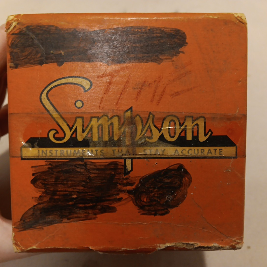 NEW OLD STOCK SIMPSON 120V PANEL MOUNT 55ET ELAPSED TIME INDICATOR 60 CYCLE