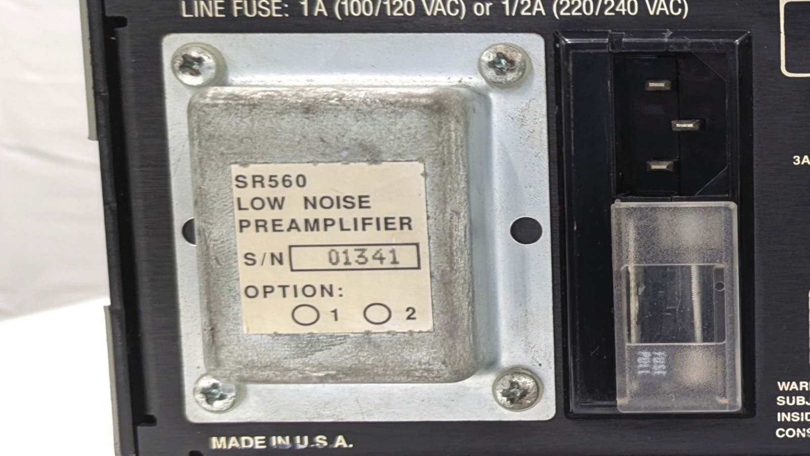 SR560 [Operation Tested] Low Noise Voltage Preamplifier SRS S/N:01341