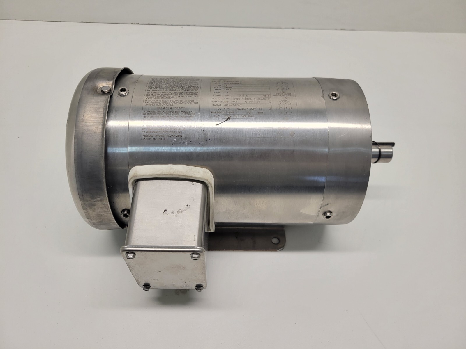 NEW OLD STOCK! BALDOR RELIANCE 1.5HP WASHDOWN MOTOR CESSWDM3554T