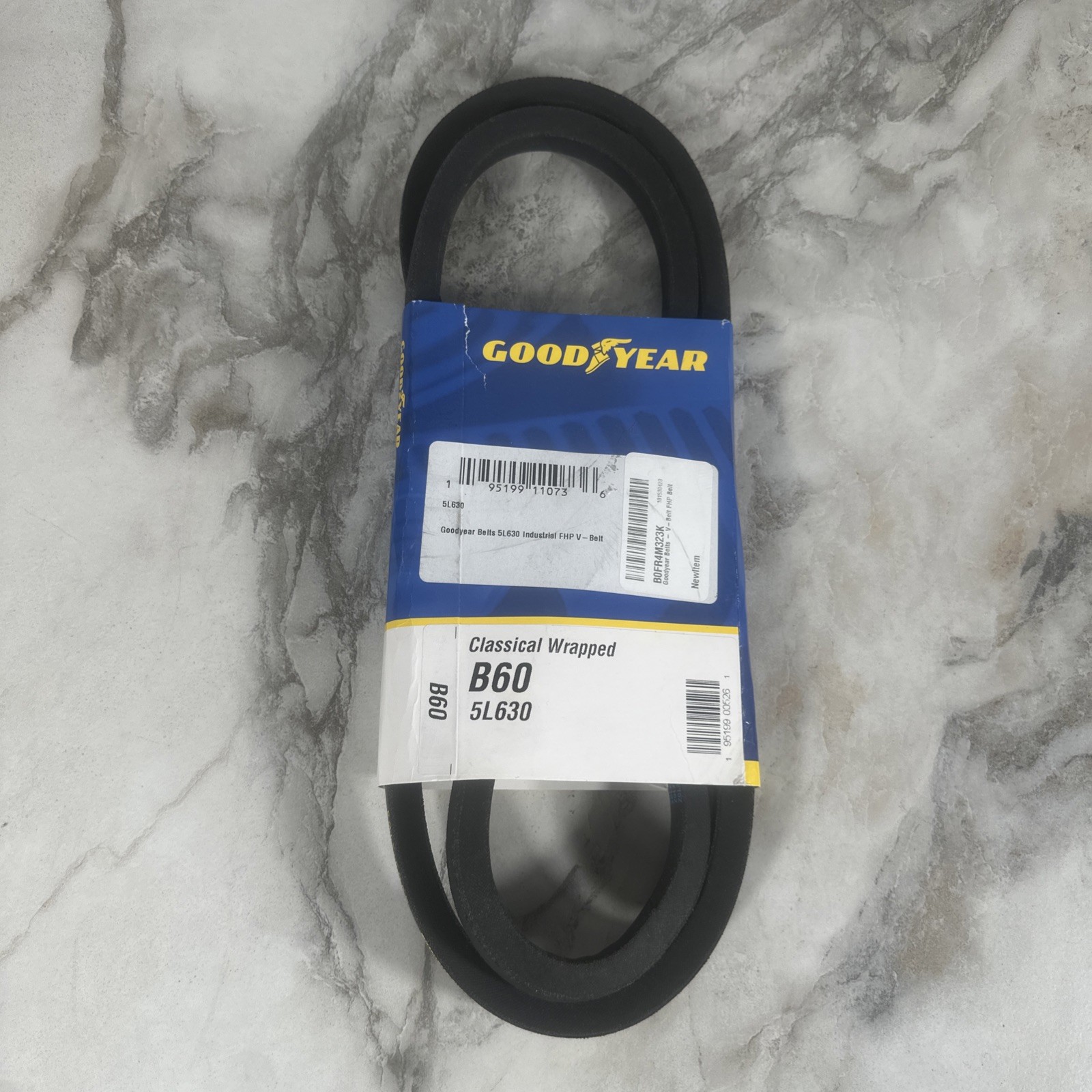 B60 Goodyear Classic Wrapped V-Belt 60” Effective Length 5L630 New CF10Z