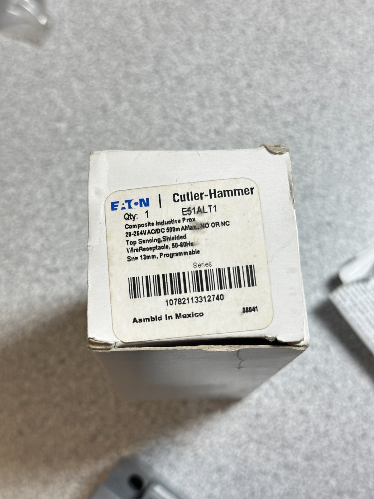 NEW EATON E51ALT1 COMPOSITE INDUCTIVE PROXIMITY SENSOR TOP SENSING SHIELDED