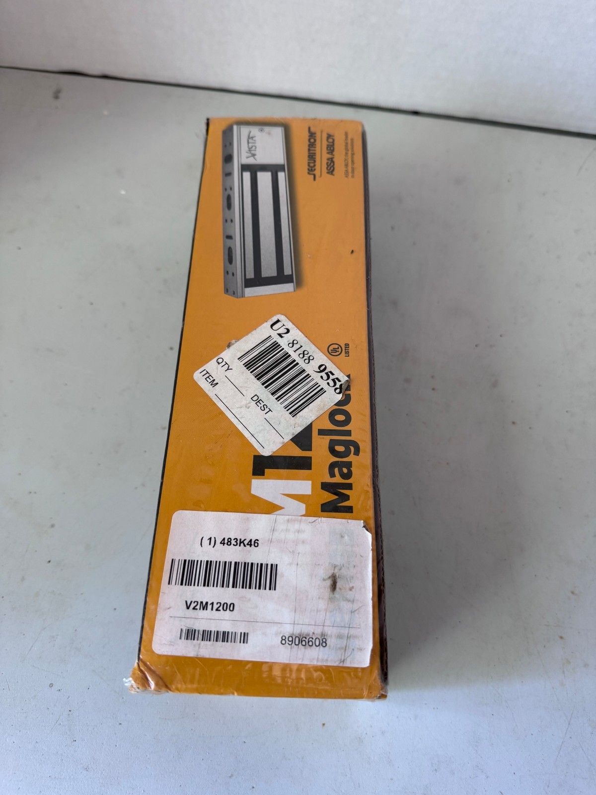 SECURITRON V2M1200 Electromagnetic Lock, 1-1/2″ D Lock Body 483K46 ITEM # 10