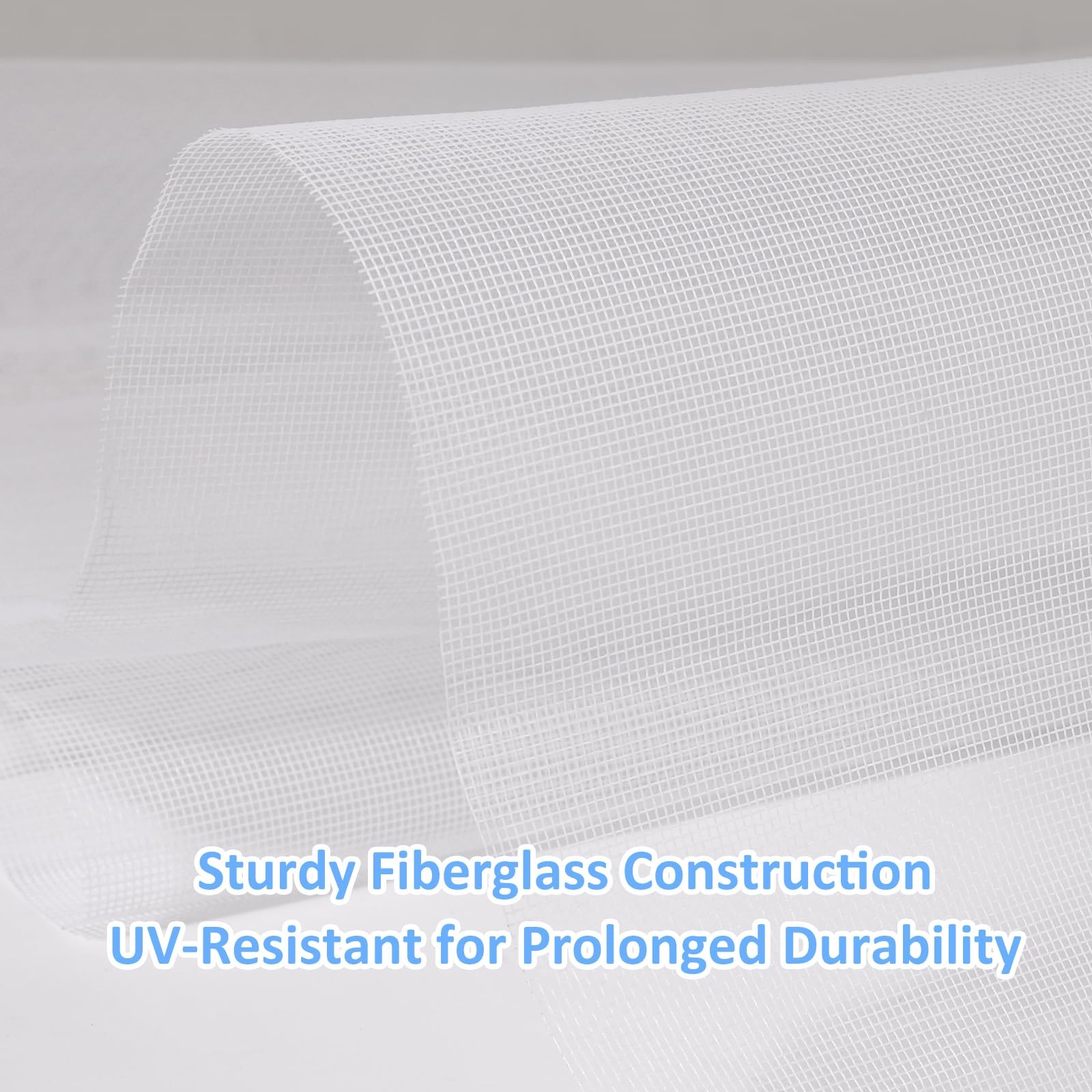 48″x102″ Window Screen Mesh, Fiberglass Screen, 48″x102″, White