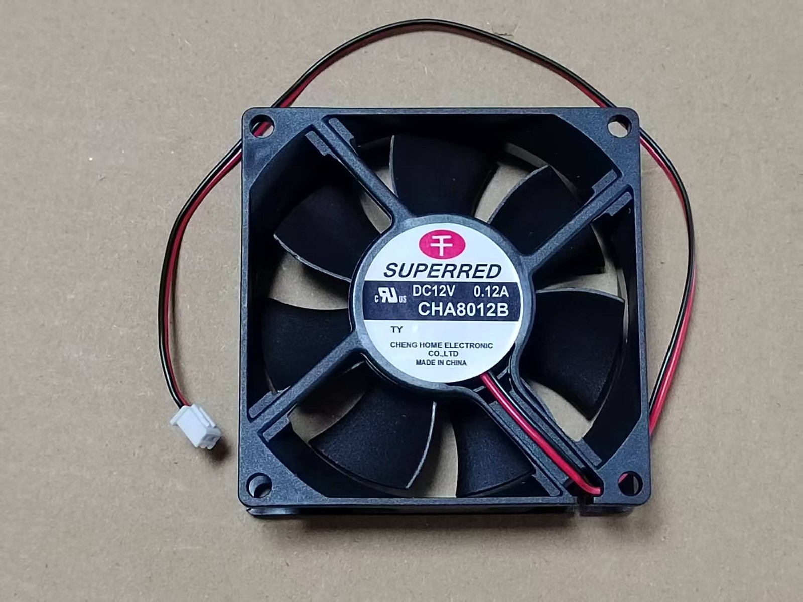SUPERRED CHA8012B 12V 0.12A 80mm power supply mute chassis cooling fan 2pin