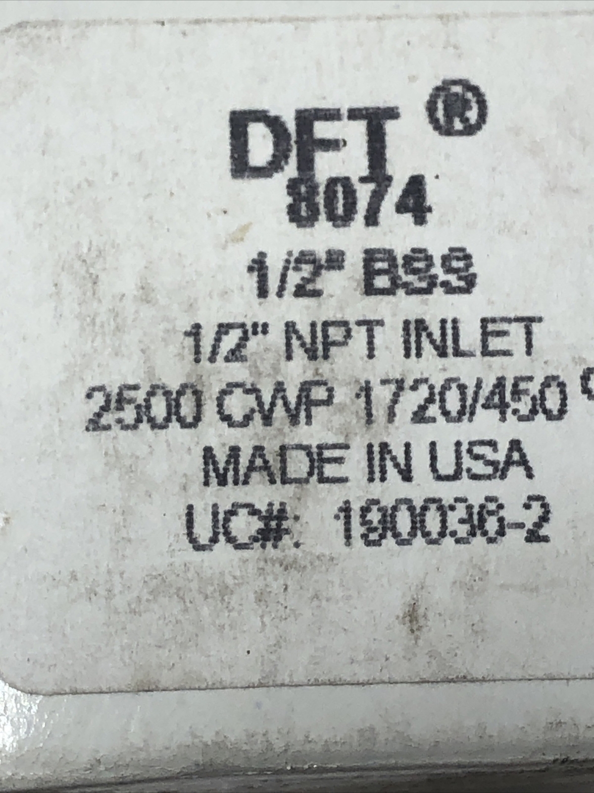 DFT 8074 1/2″ NPT Inlet 2500 CWP Multipositional Check Valve