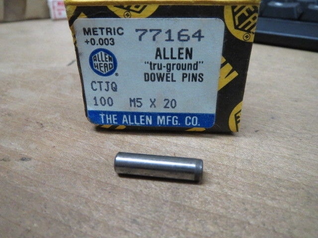 M5 X 20MM DOWEL PIN 5 PCS ALLEN #77164 (LL0364)