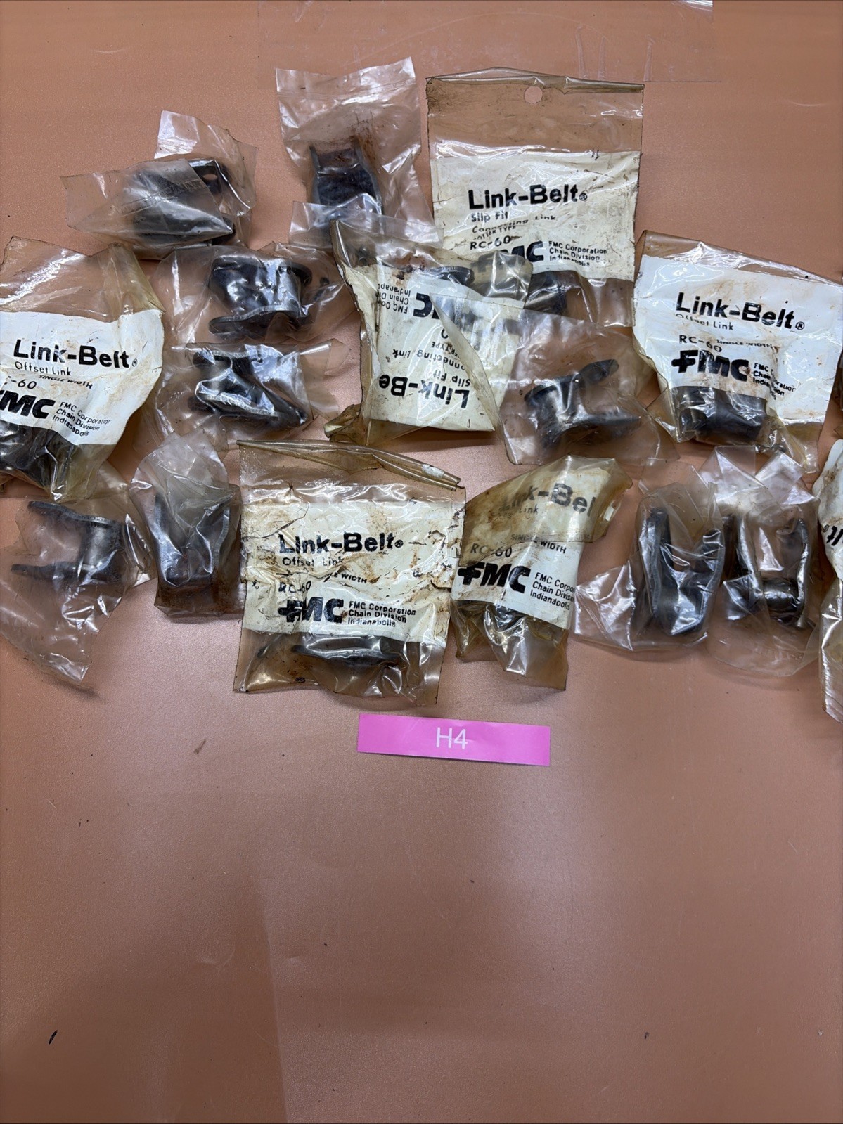 (17) LINK-BELT RC60 SINGLE WIDTH CONNECTING LINKS FAST 🇺🇸 SHIPPING + WARRANTY