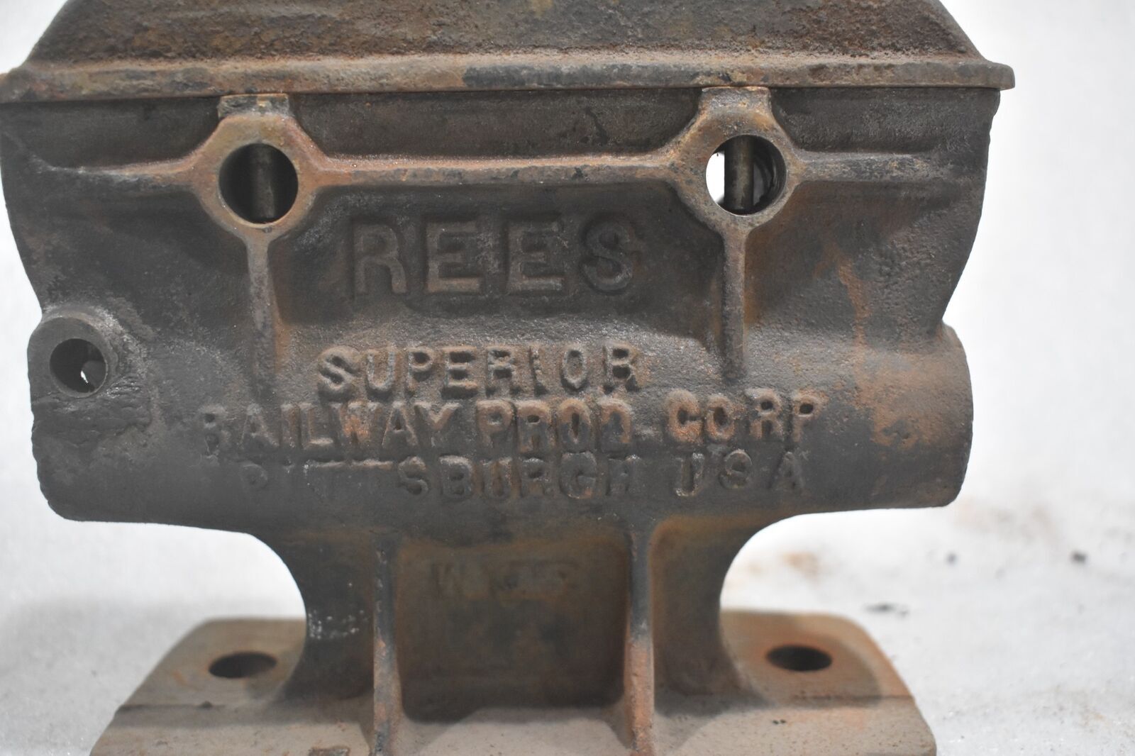ANTIQUE REES PRODUCTION CORP PATD WW2 TRAIN JACK RAILROAD SALVAGE