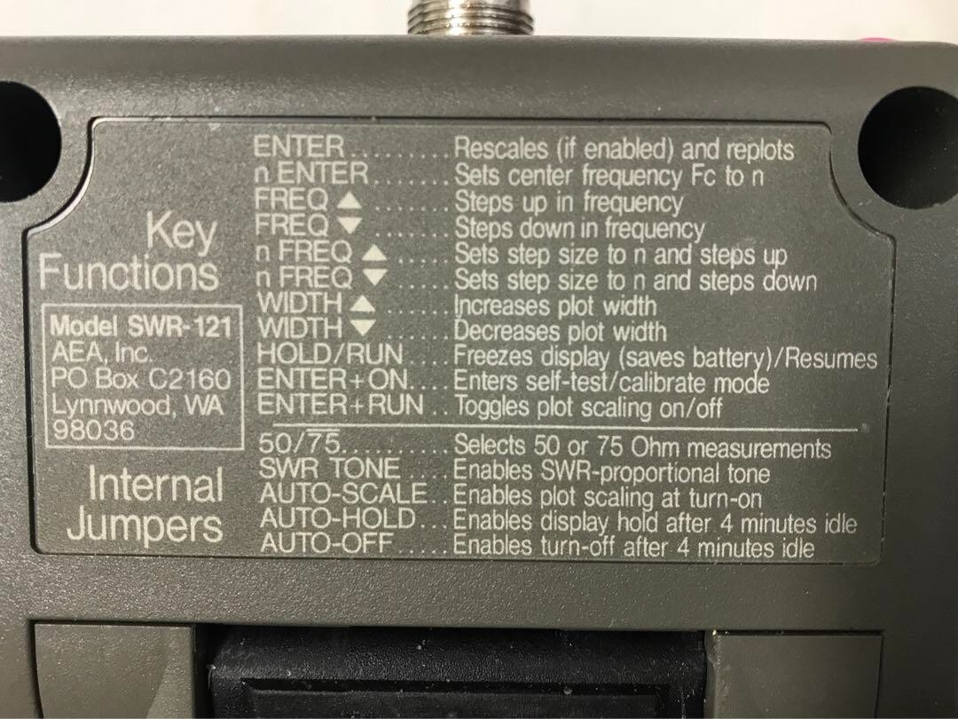 AEA HF Analyst SWR-121 Ham Radio Antenna Analyzer