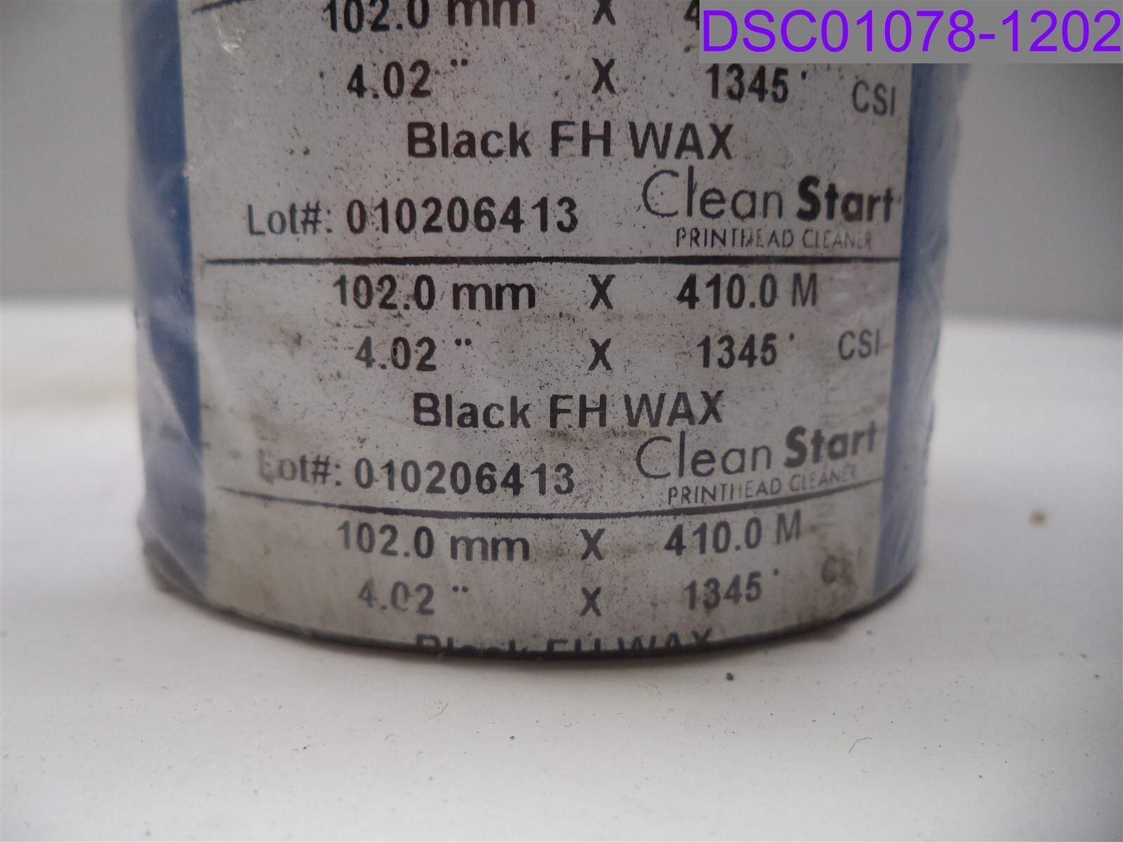 Clean Start Black FH Wax/Resin 102mm x 410m Printhead Cleaner Ribbon