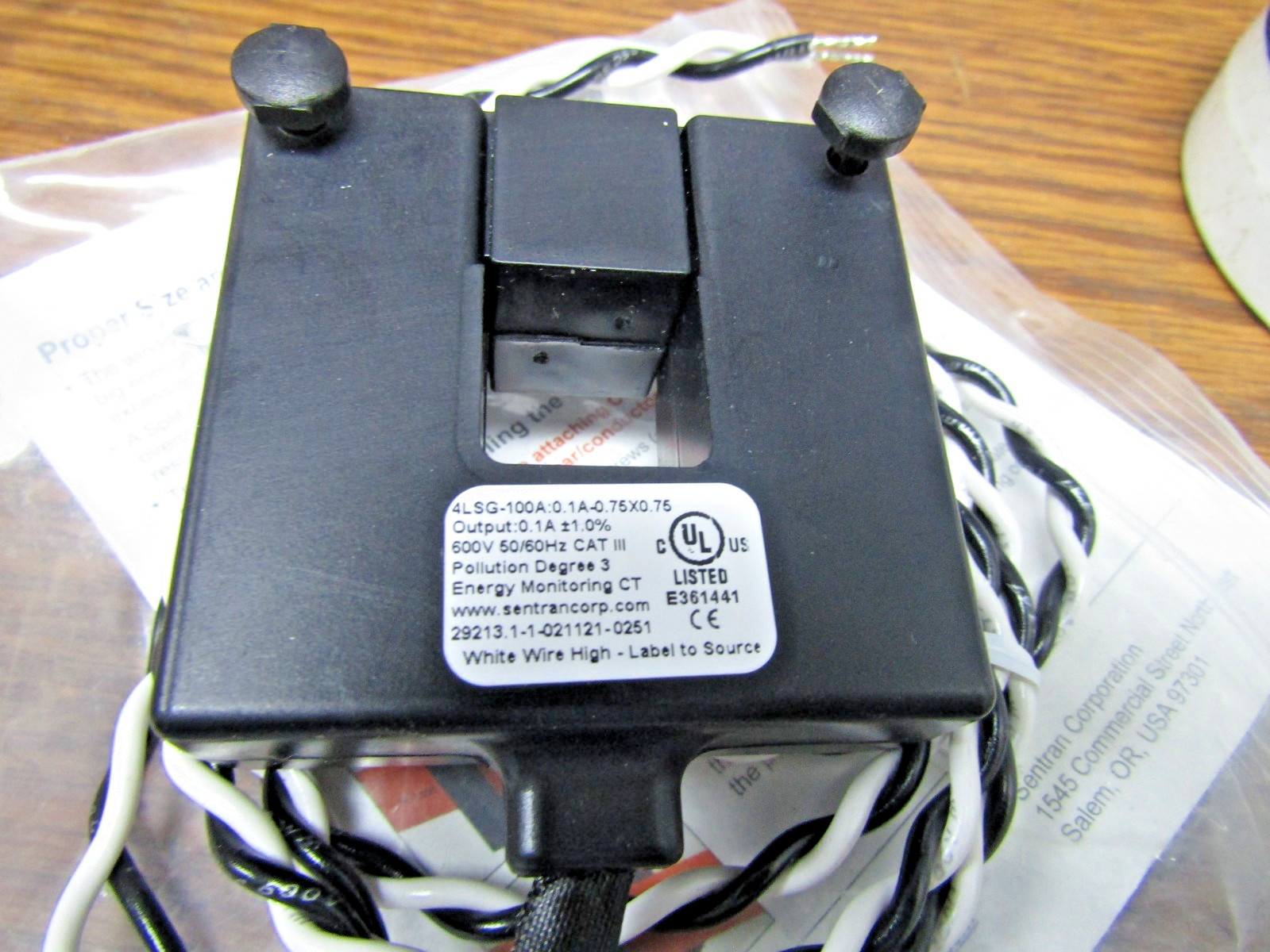 ✌️NEW SENTRAN ENERGY MONITORING CURRENT TRANSDUCERS 4LSG-100A:0.1A-0.75X0.75