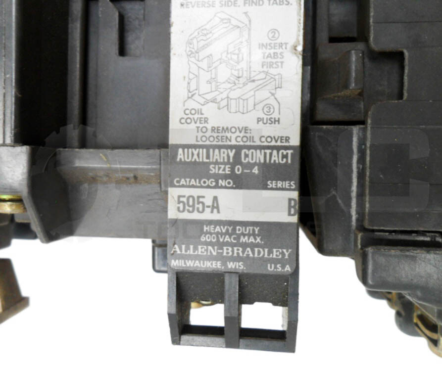 ALLEN BRADLEY 505-BOD /B CONTACTOR W/ CB236 W/ 592-B0W16 /A W/ 595-A /B *READ*