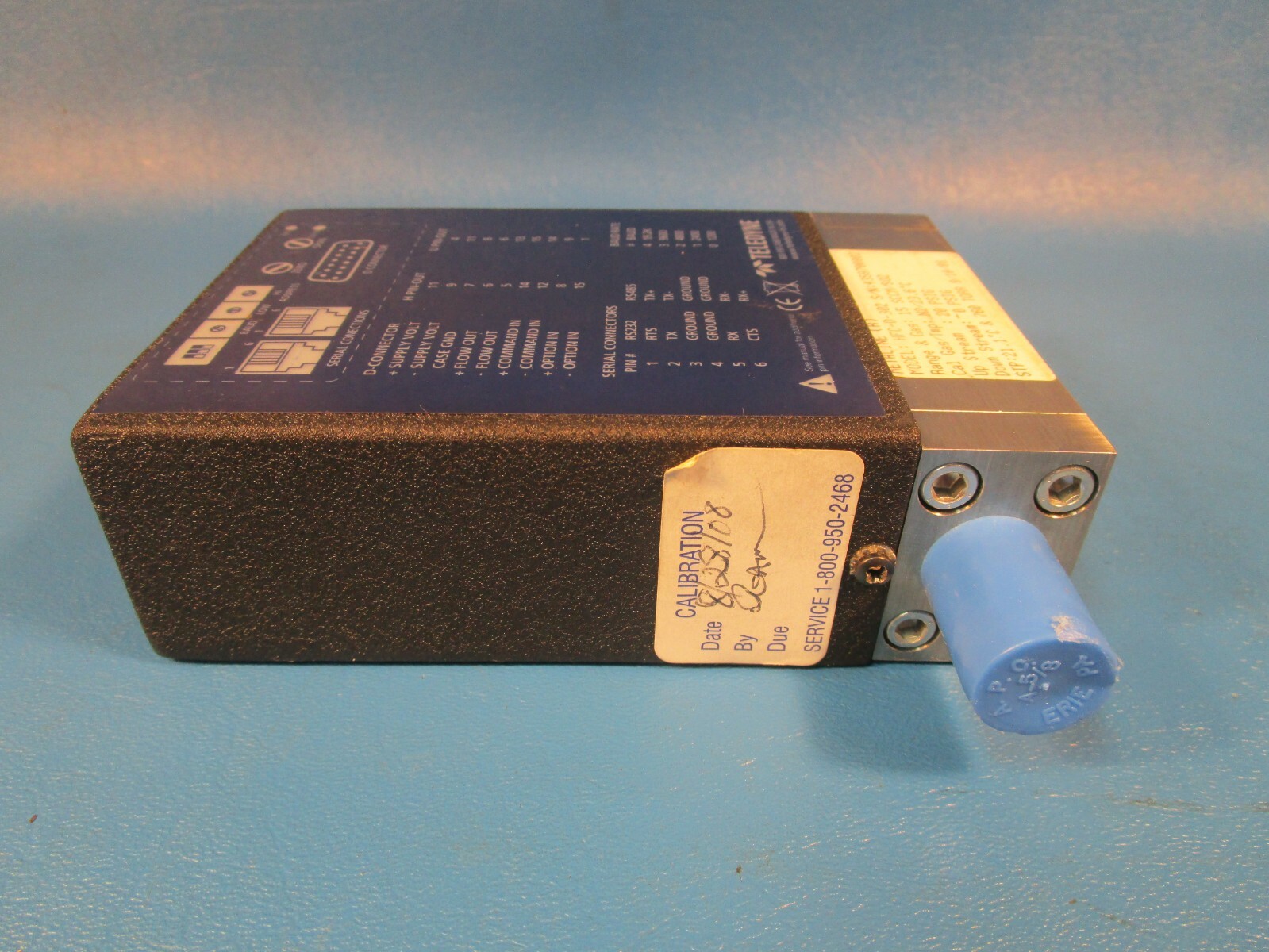 Teledyne Hastings HFC-D-302 Flow Controller, Range: 15, Gas: SCCM/SO2, 20 PSIG