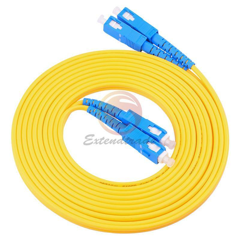 100M SC-SC UPC 9/125 Duplex Single-Mode Fiber Optic Patch Cord PVC Fiber Cable