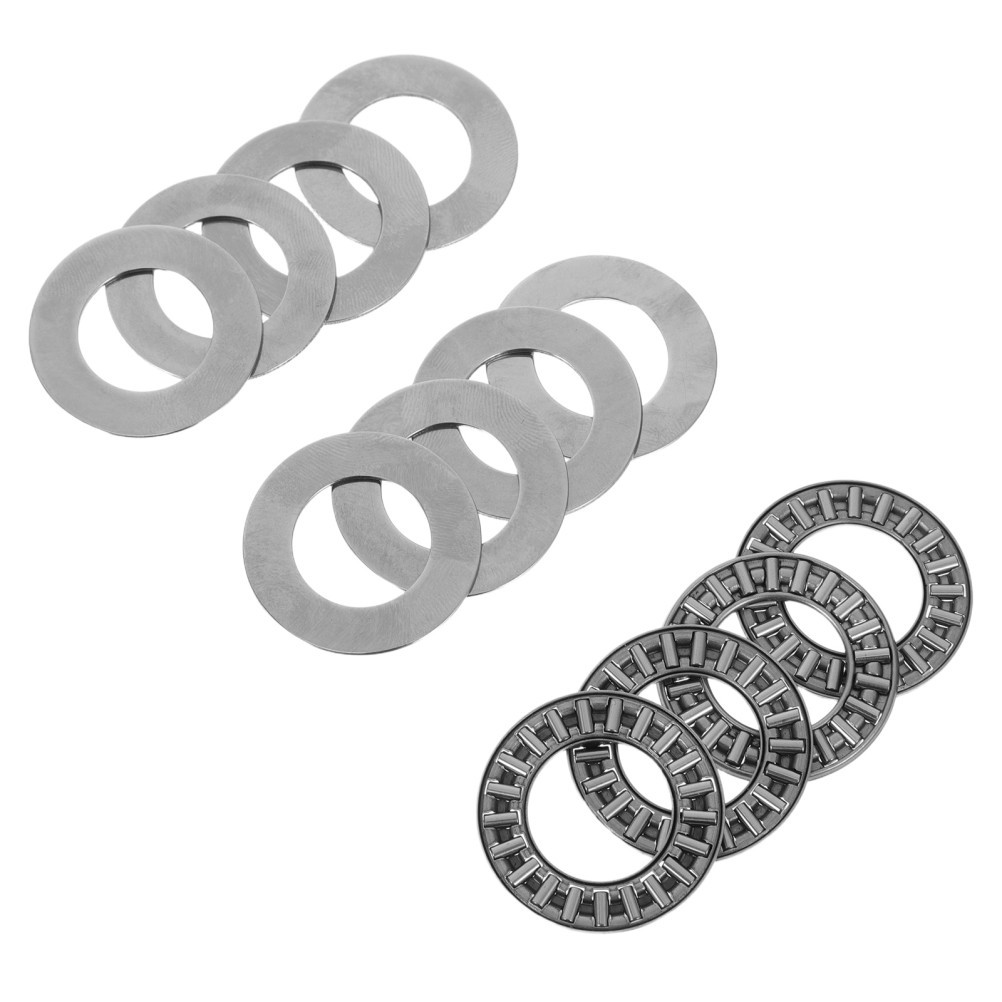 4 Pcs Single Direction Thrust Bearing Miniature Bearings Metal Axial Flat