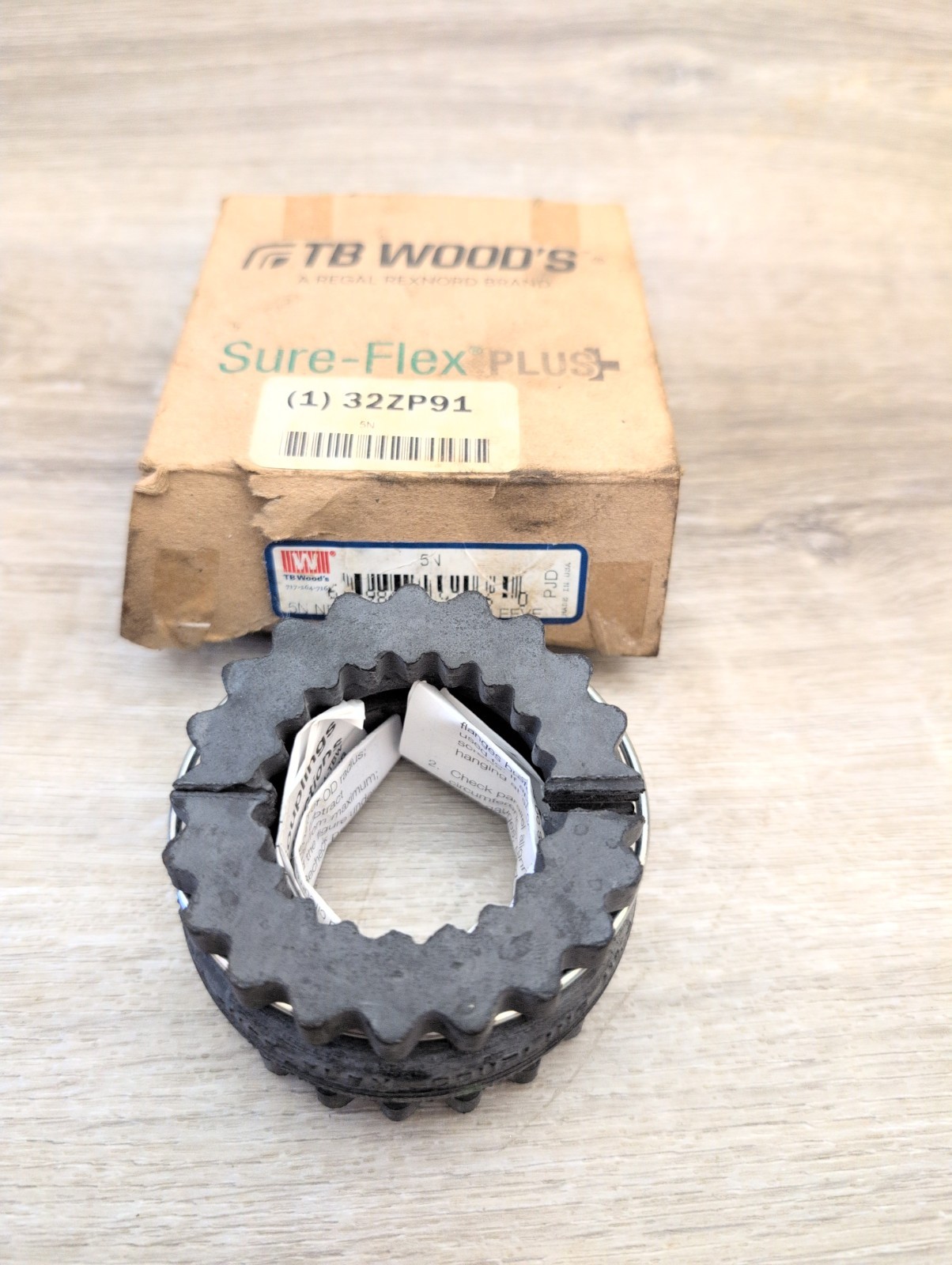 TB WOOD’S 5N Sleeve Coupling Insert, Neoprene, 32ZP91