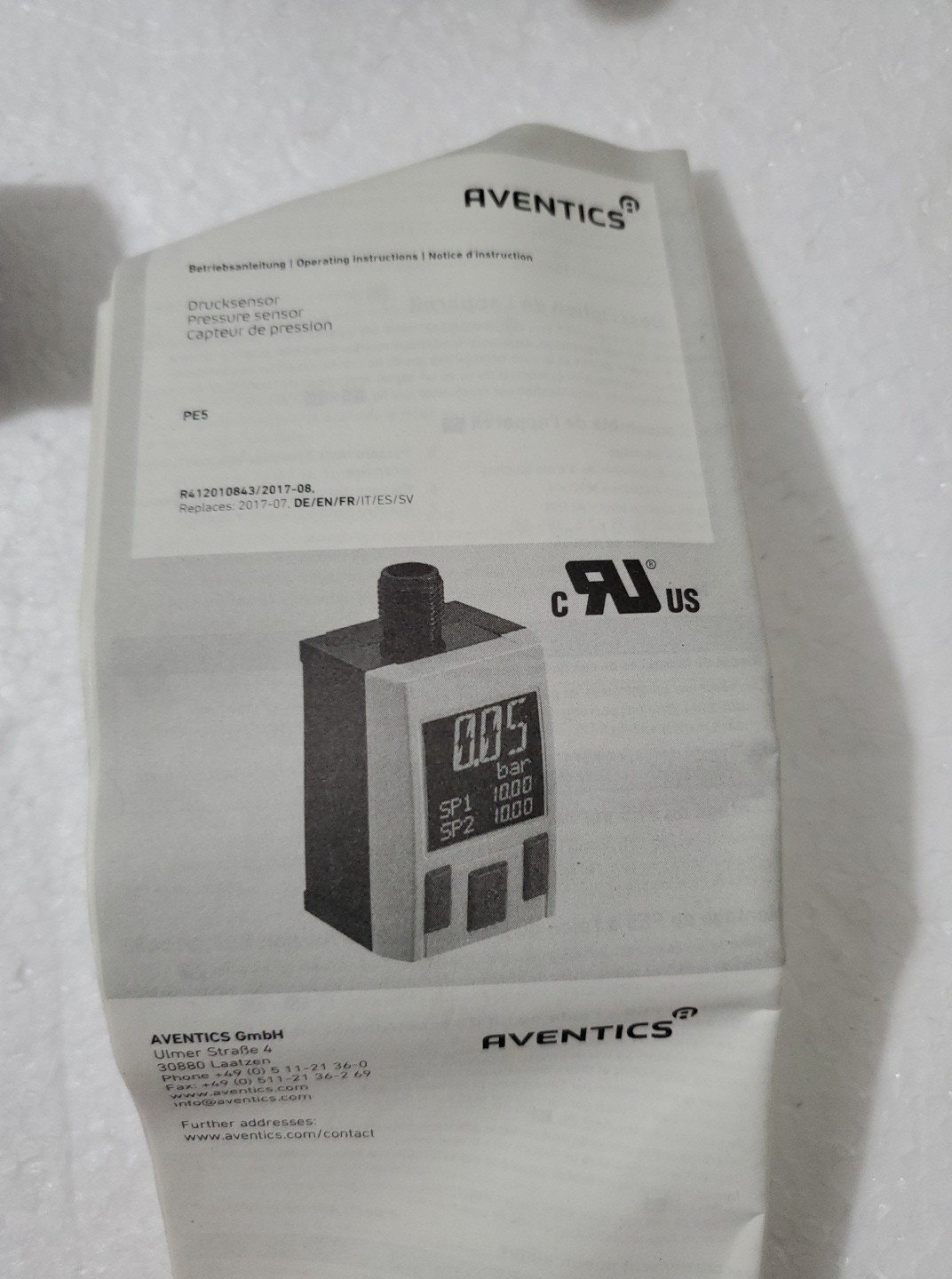 AVENTICS R412010767 PRESSURE SENSOR New in Box – USA SELLER