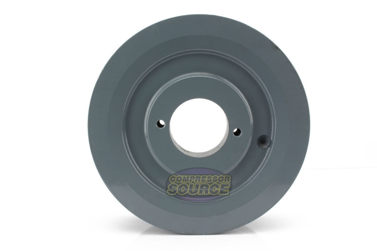 Cast Iron 6″ Dual Groove Belt B Section 5L Pulley with 1-3/8″ Sheave Bushing