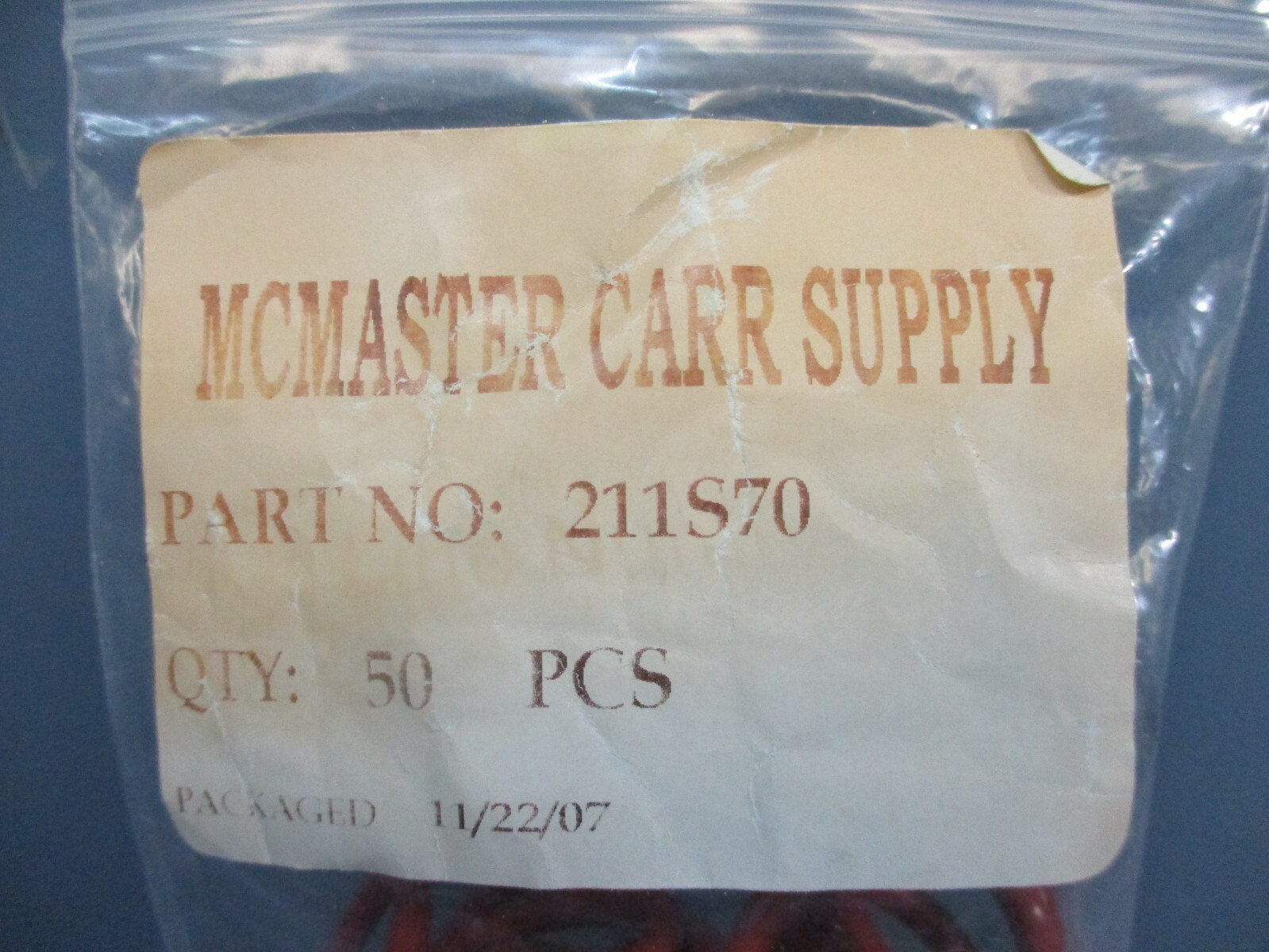 McMaster Carr 211S70 O-Ring NEW Lot of 50