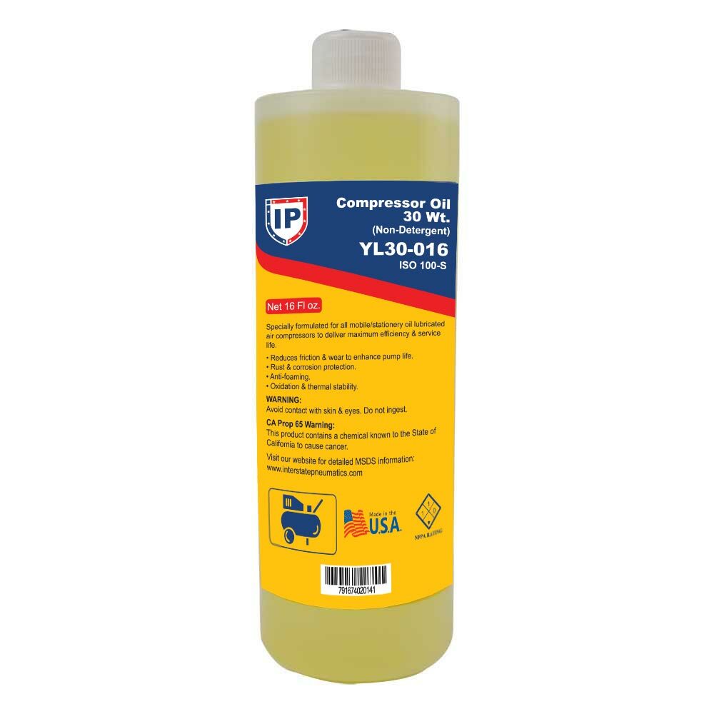 Non Detergent Oil Air Compressor / Pressure Washer Pump 30 Wt. ISO 100-S