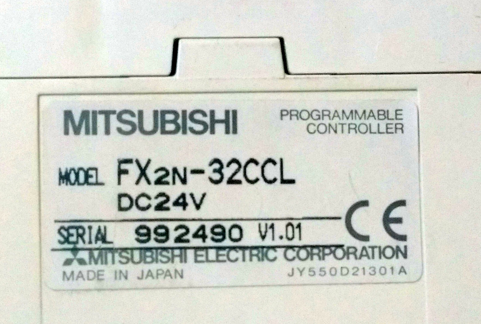 1 USED MITSUBISHI FX2N-32CCL PROGRAMMABLE CONTROLLER DC 24 V *** MAKE OFFER ***
