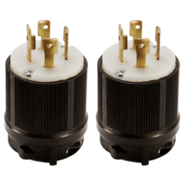 NEMA L16-30 Grounding Locking Plug, 30A 480V AC, 3 Pole 4 Wire, cUL Listed