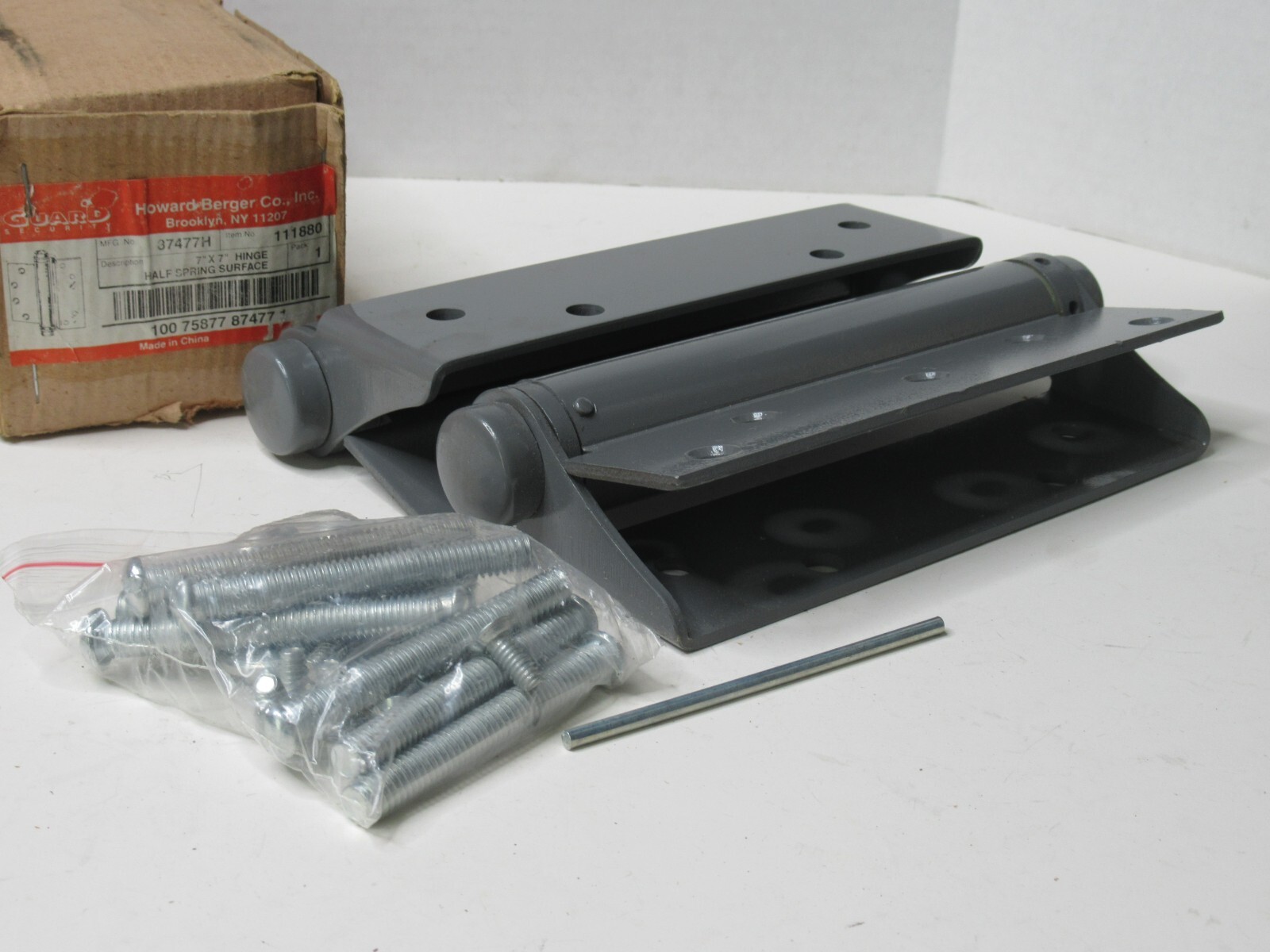 (NEW – Box 2) HOWARD-BERGER Co. 37477H 111880 7″ x 7″ Half Spring Surface Hinge