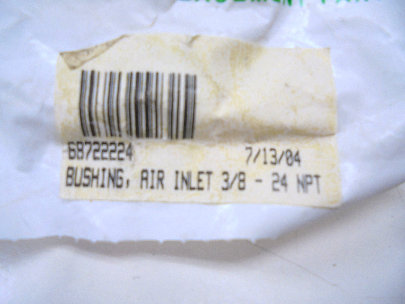 Sullair 72224 Air Inlet Bushing 3/8-24 UNF Female x 3/4-14 NPSC Male