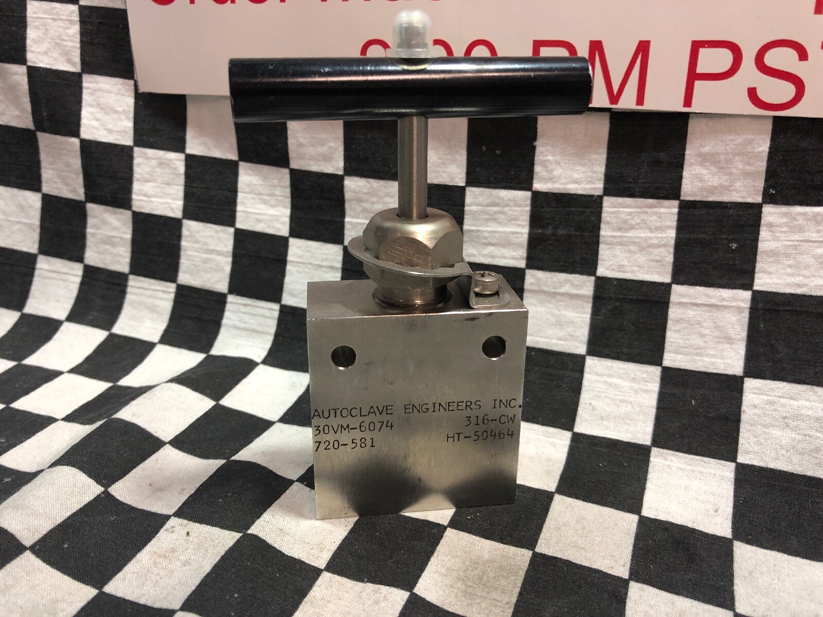 Autoclave Needle Valve 30VM-6074, 720-581, 316-CW, HT-50464, SHIPSAMEDAY