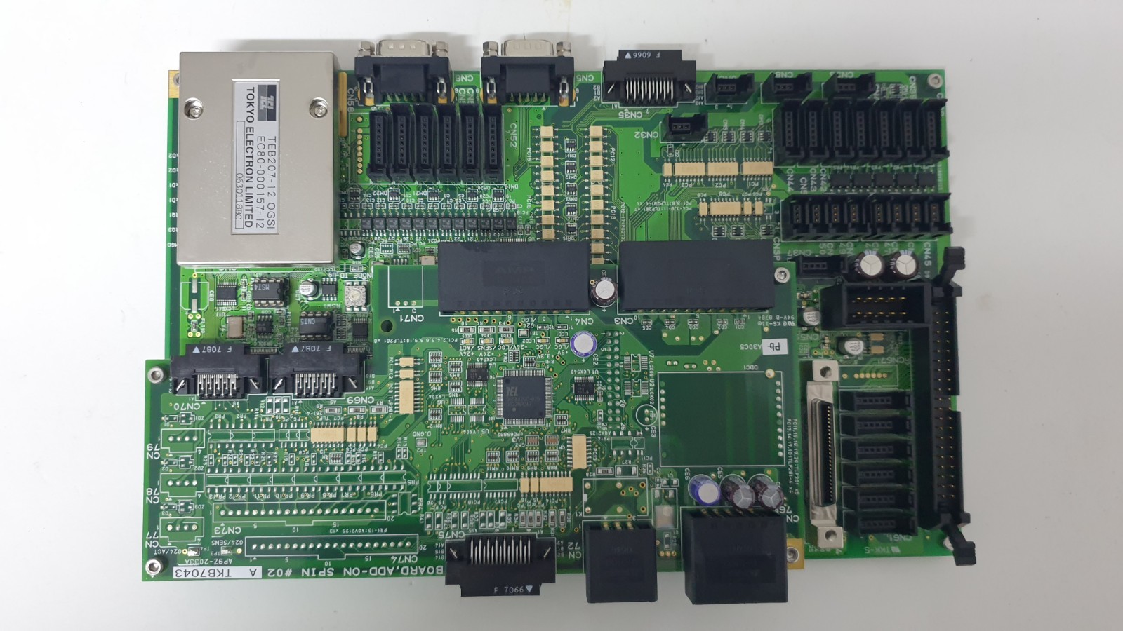 TEL Tokyo Electron BOARD ADD-ON SPIN #02, TKB7043 / BOARD IO SPIN #02 – TKB7001