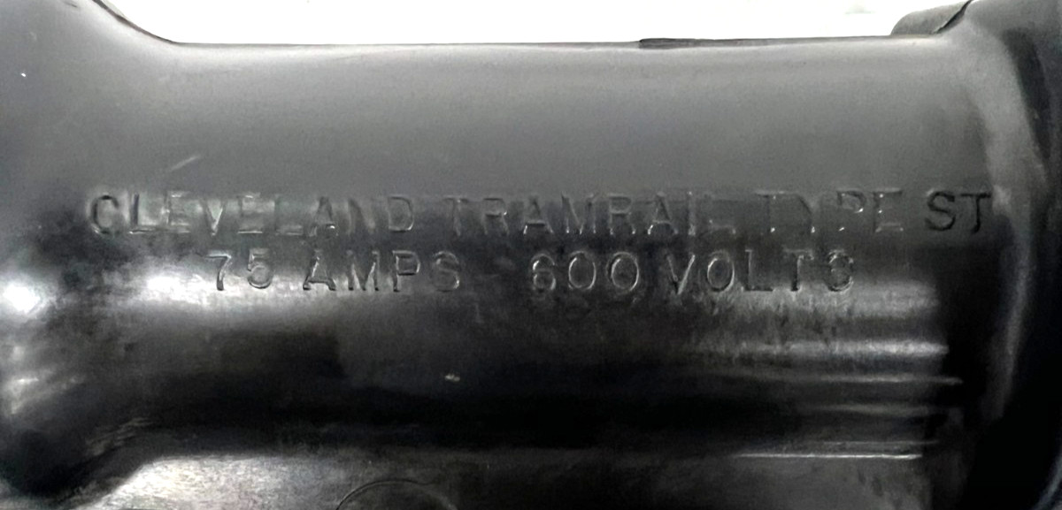 CLEVELAND TRAMRAIL TYPE ST COLLECTOR ASSEMBLY 75 AMPS 600V