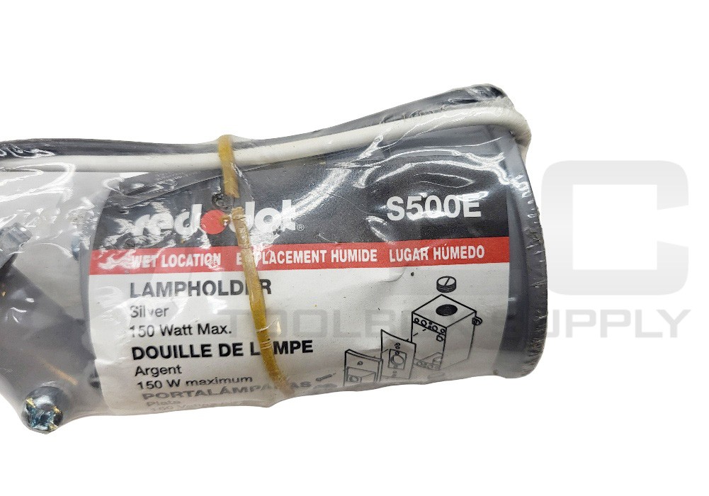 LOT OF 2 SEALED NEW THOMAS & BETTS S500E LAMPHOLDER SILVER 150W