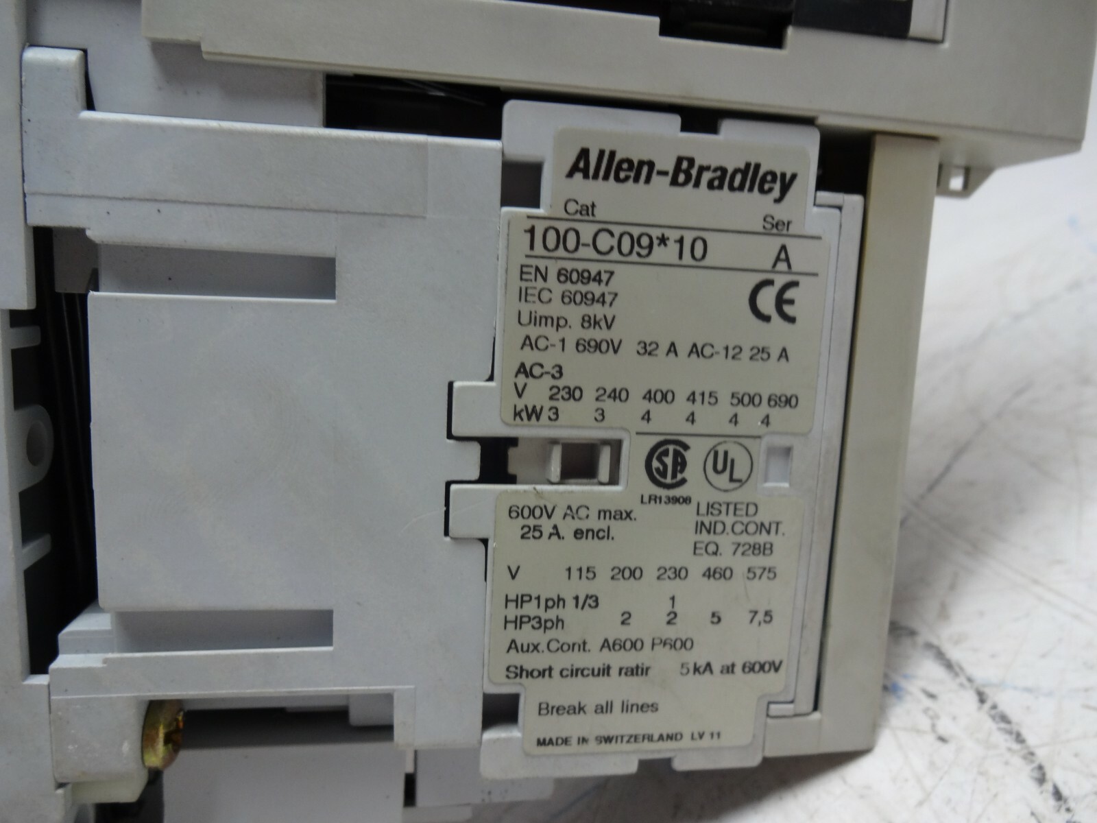 Allen Bradley Compact Starter 190S-AND2-DB40C-V /B Series B W/140M-D8E-B40 /B