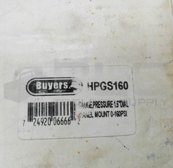 NEW BUYERS HPGS160 PRESSURE GAUGE 1.5″ DIA 0-160PSI 16060238 *READ*