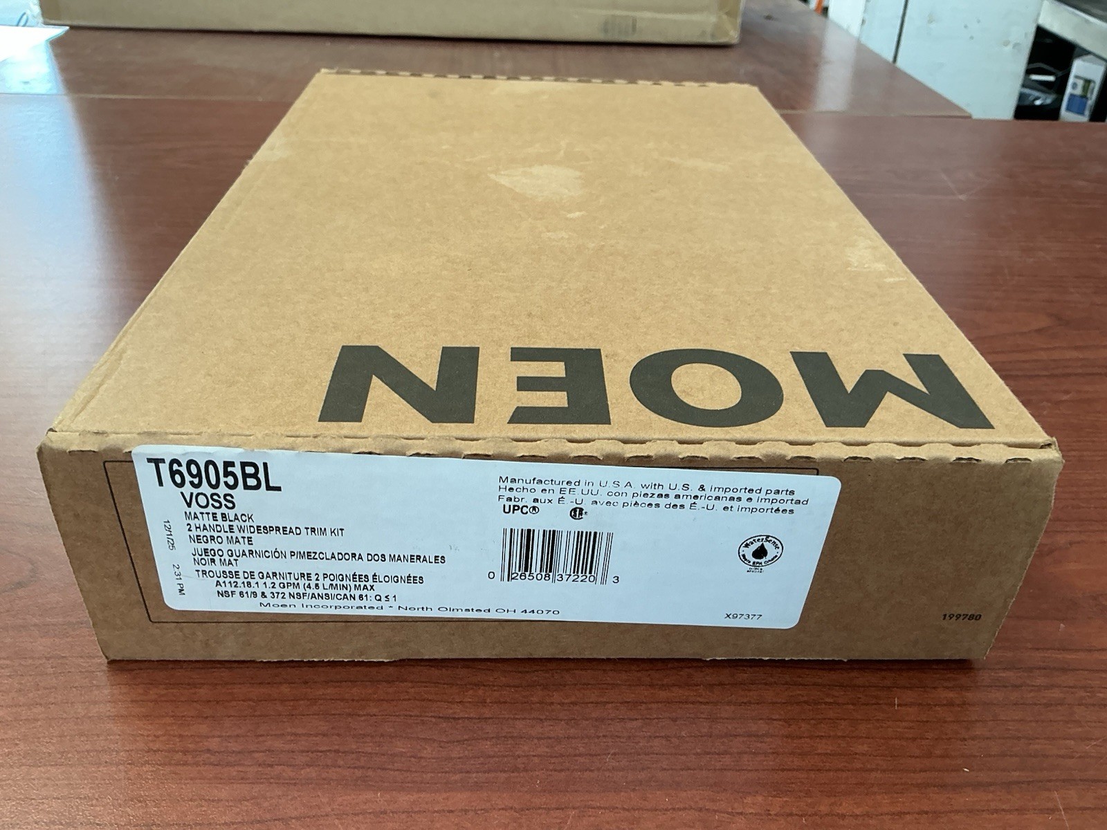 NEW Moen T6905BL Voss 2-Handle Bathroom Faucet Trim Matte Black B4