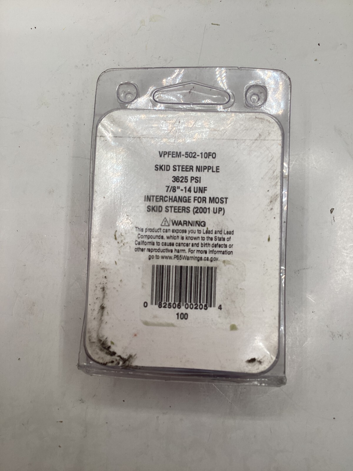 OEM Pioneer Skid Steer Nipple VPFEM-502-10F0 3625PSI 7.8″-14