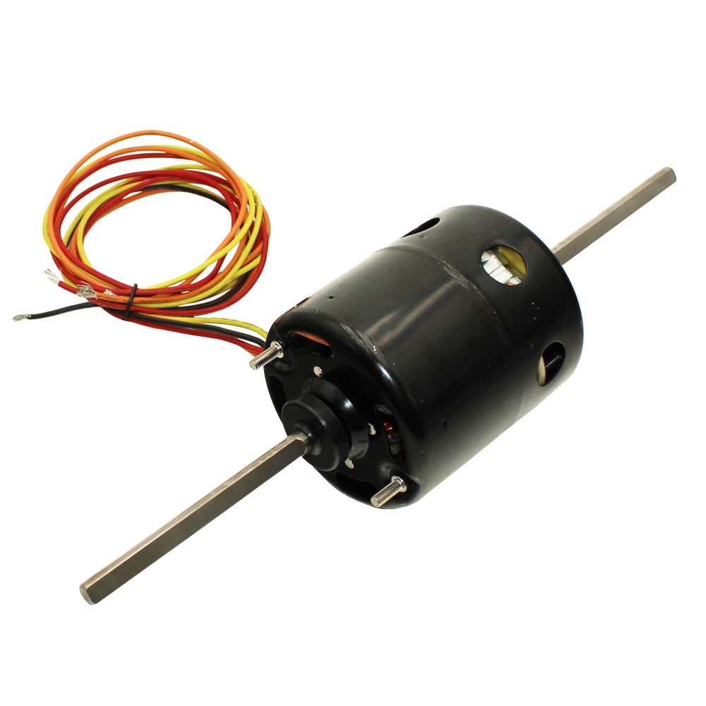 1987399C3 Blower Motor 12V 3/8″x4-1/4″ Double Shaft Rev 3 Speed Vented 4 Wire