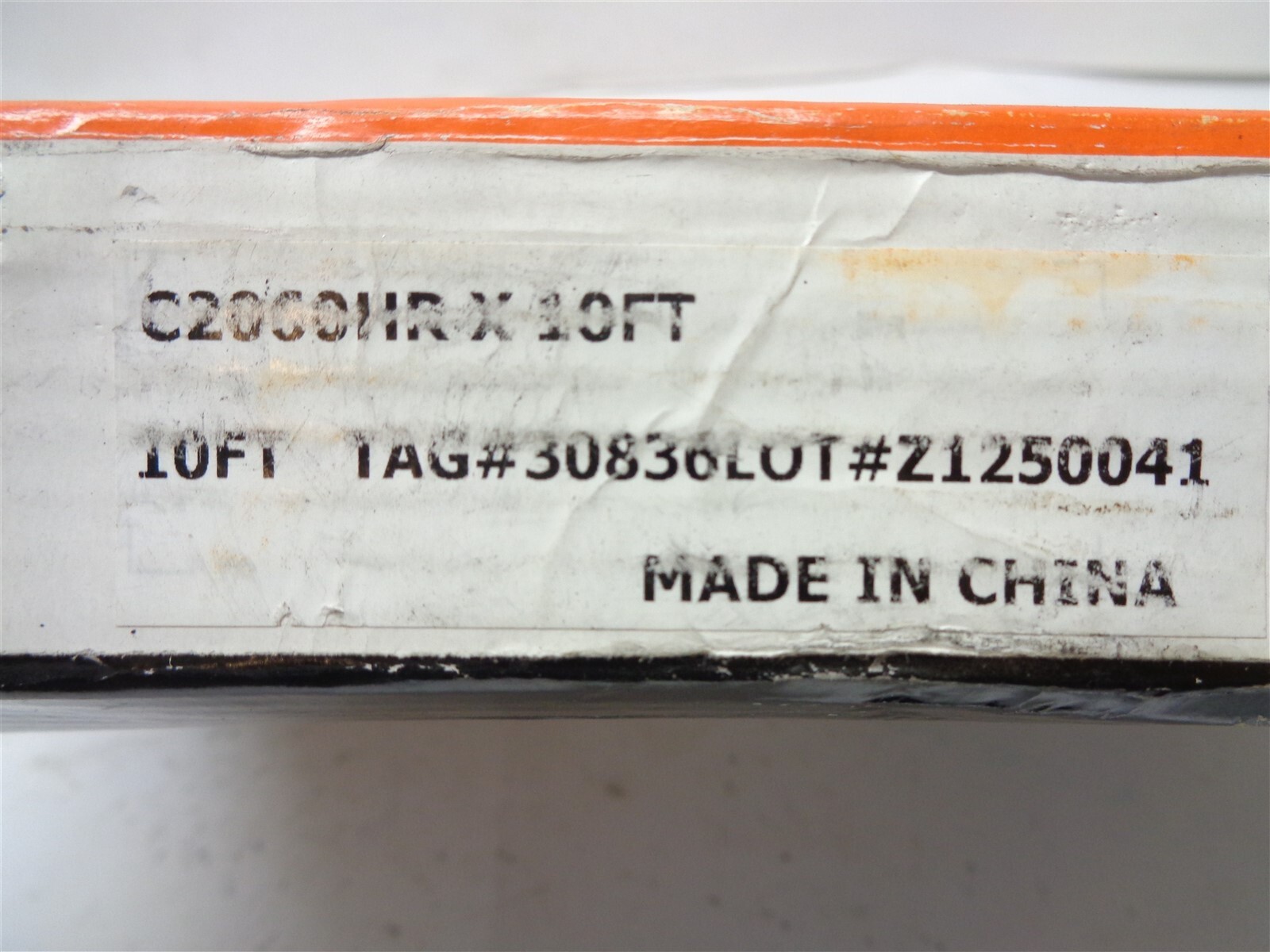 Peer Roller Chain C2060H, 10′ Length, 1.50″ Pitch, 1 Strand, Rivets 80 Links