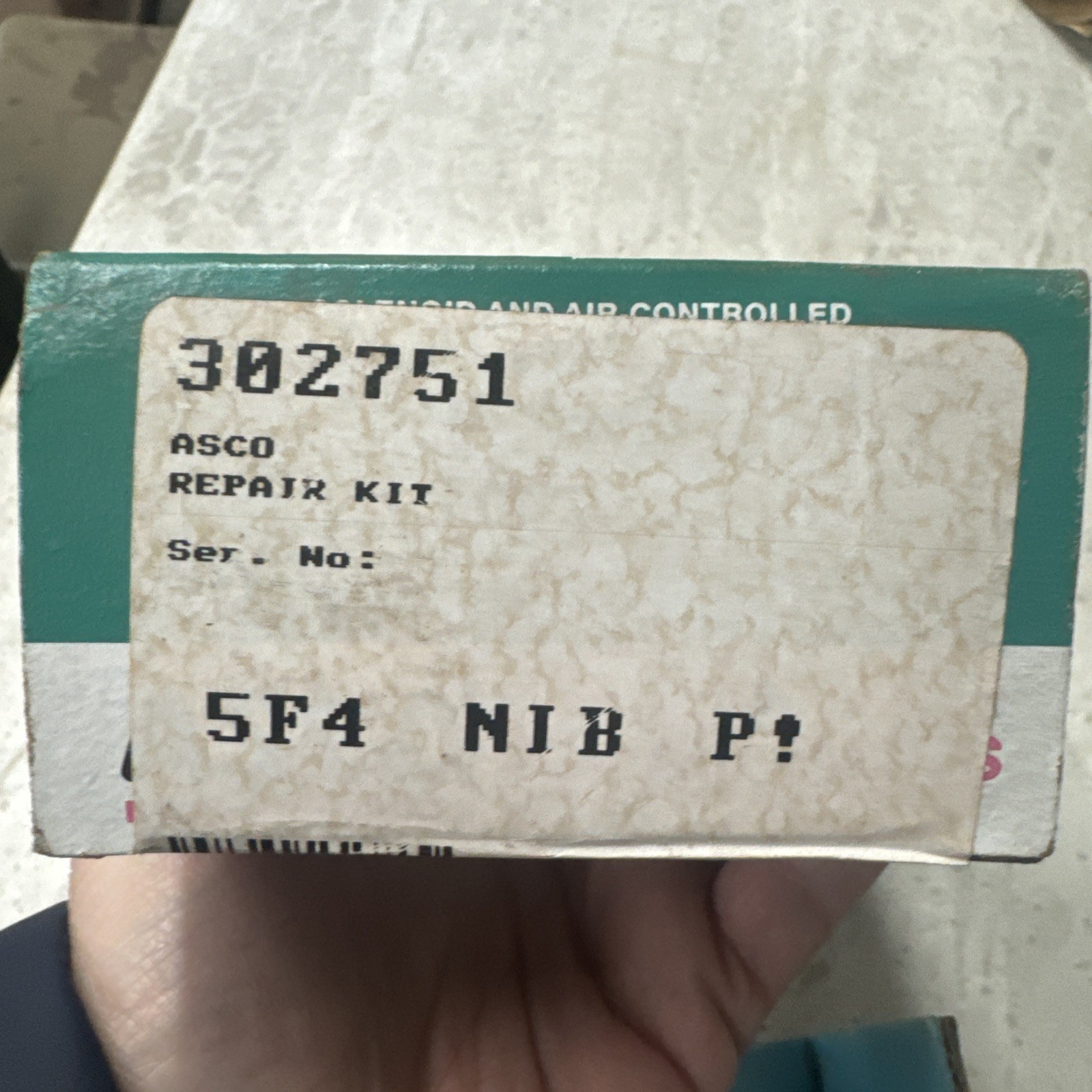 ASCO VALVES RED HAT 302751 REPAIR KIT