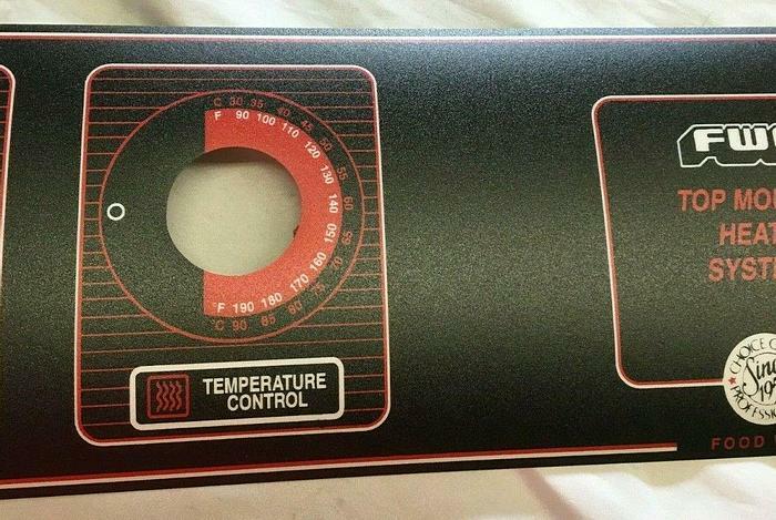 FWE Top Mount Heat System Control Panel Overlay S-17253 New Free Shipping